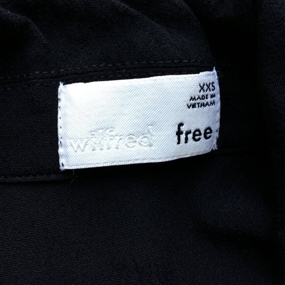 Aritzia Wilfred Free Black Blouse xxs - Picture 6 of 11